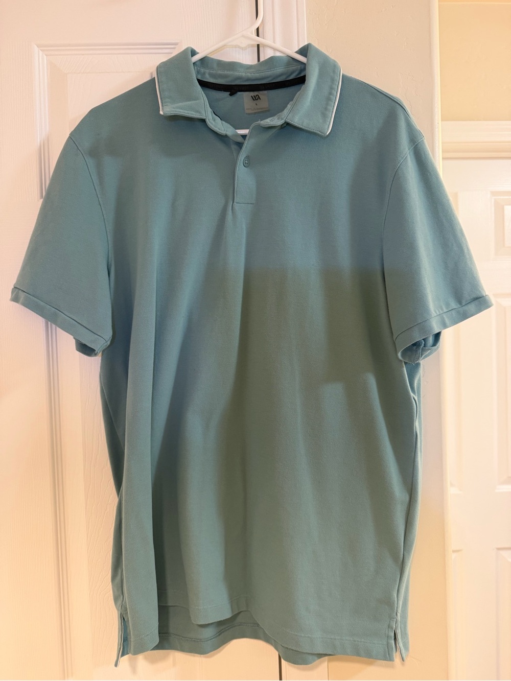 Men's Casual Light Blue Polo Shirt - Unbranded